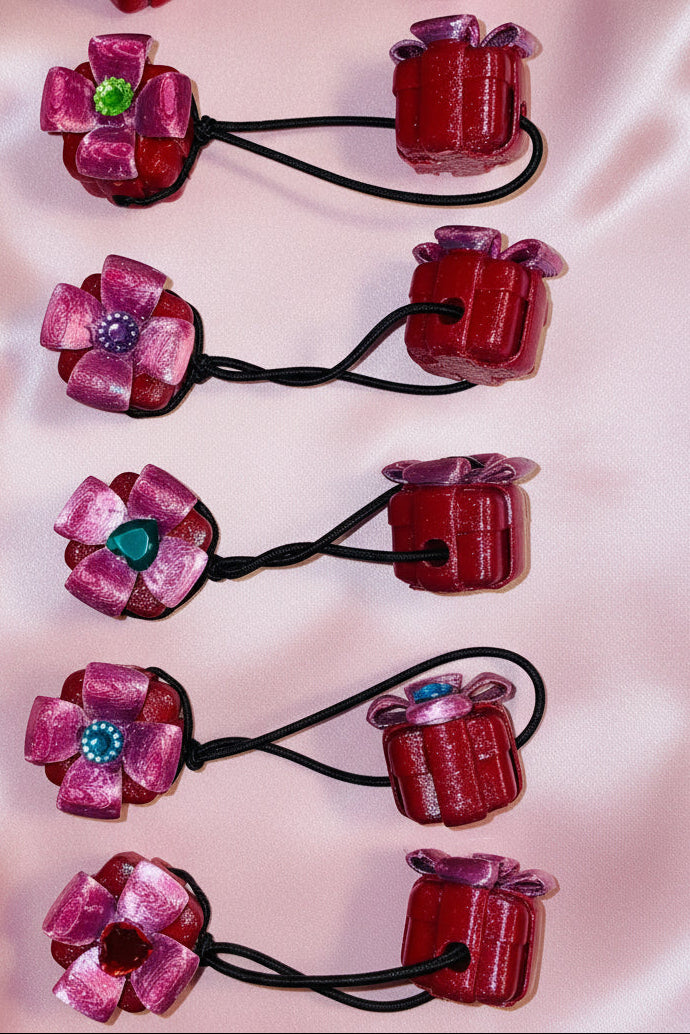 Princess present ponytail holders.