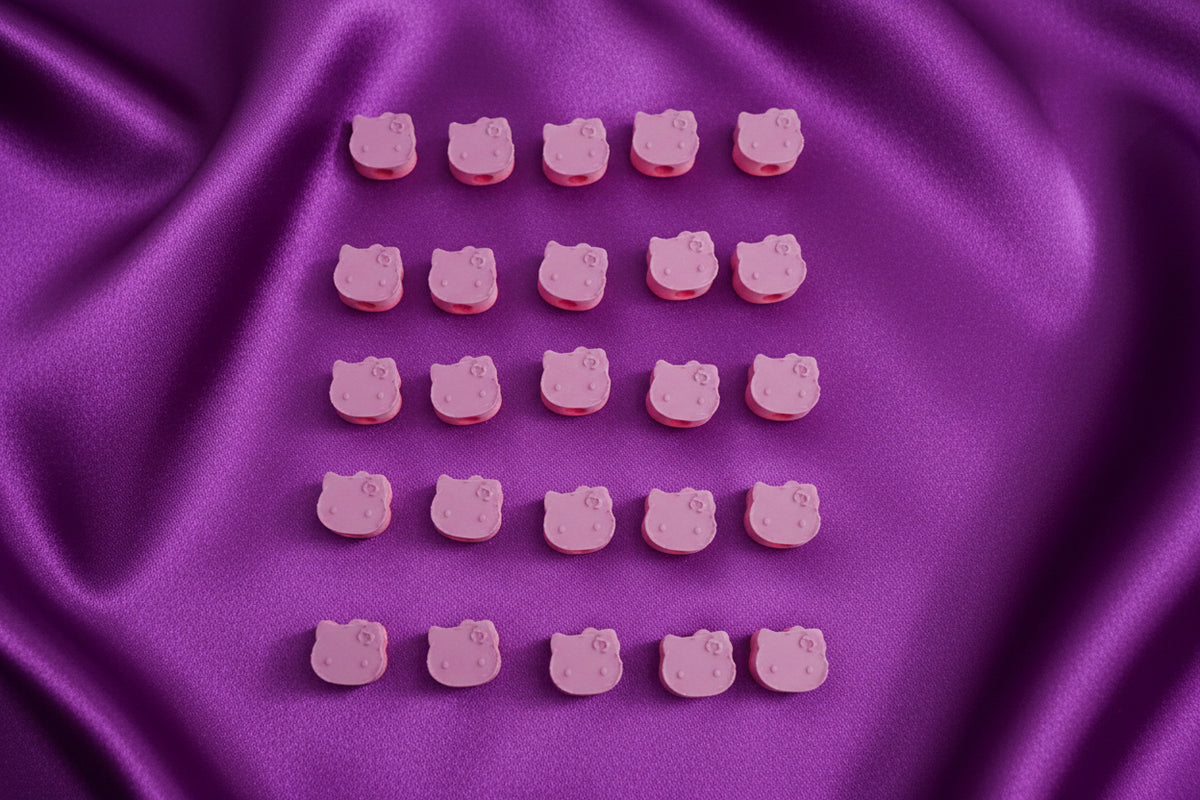 6.small pop loop ponytail holder(ombre pale pink)