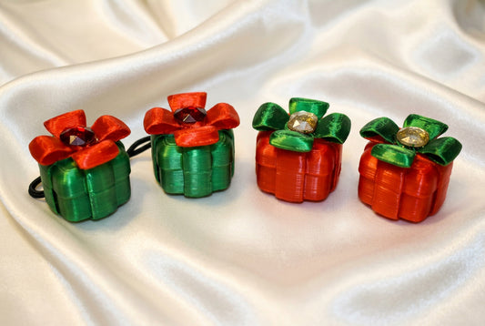 Princess Gift ponytail holder's (green, red)