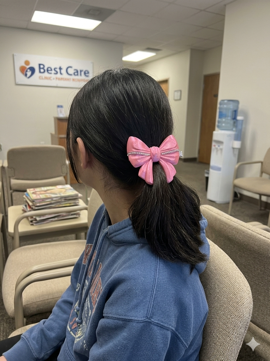 Delightful’s small 3-D Dream bow clip￼