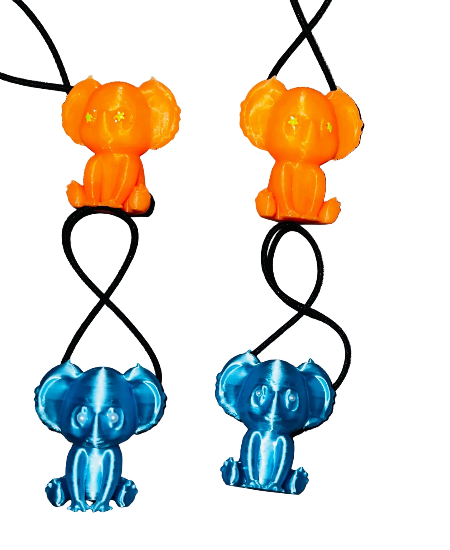 Bear ponytail holders