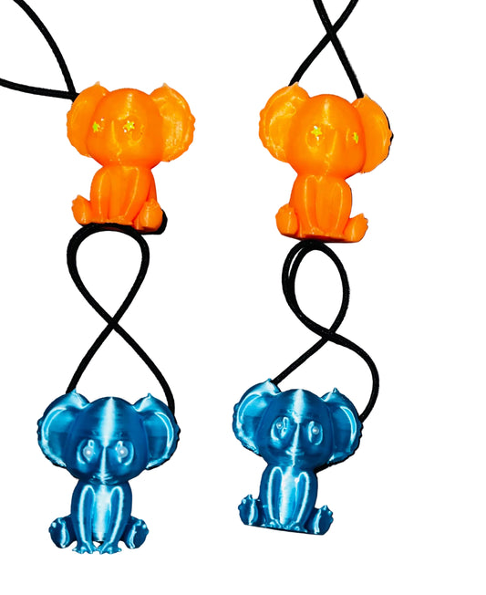 Bear ponytail holders