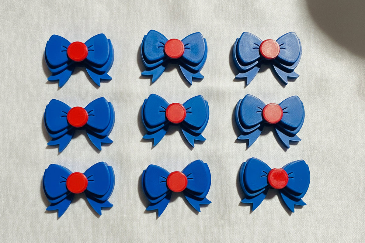Delightful beadettes(lg.blue,red)