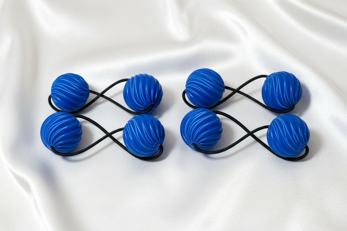 small swirl drop ponytail holders(Royal blue)