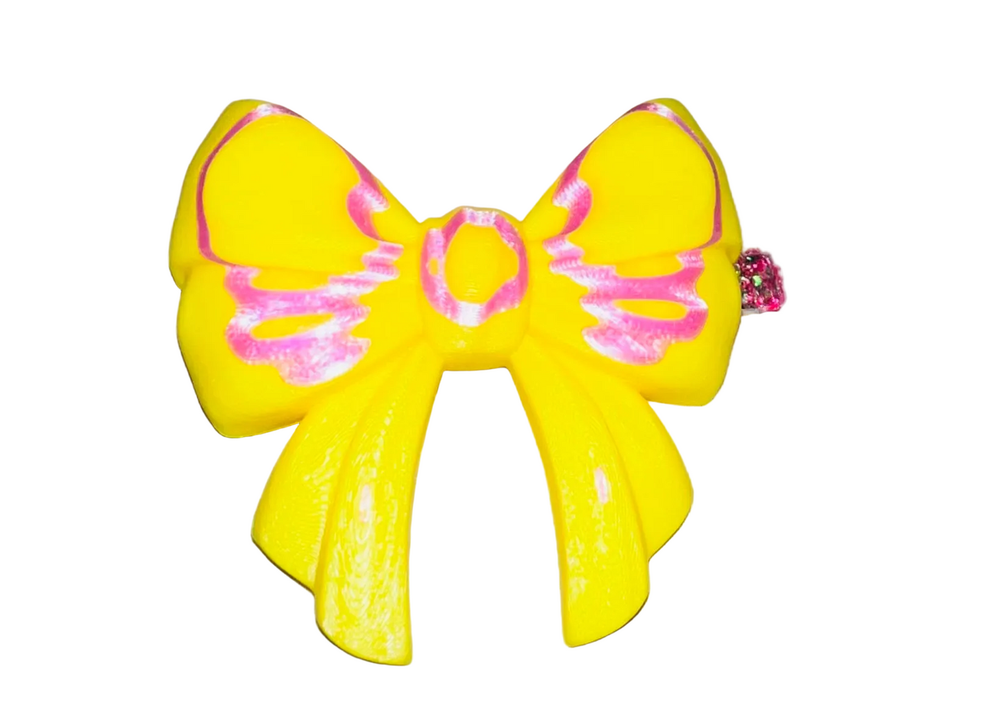 Small 3-D dream bow clip