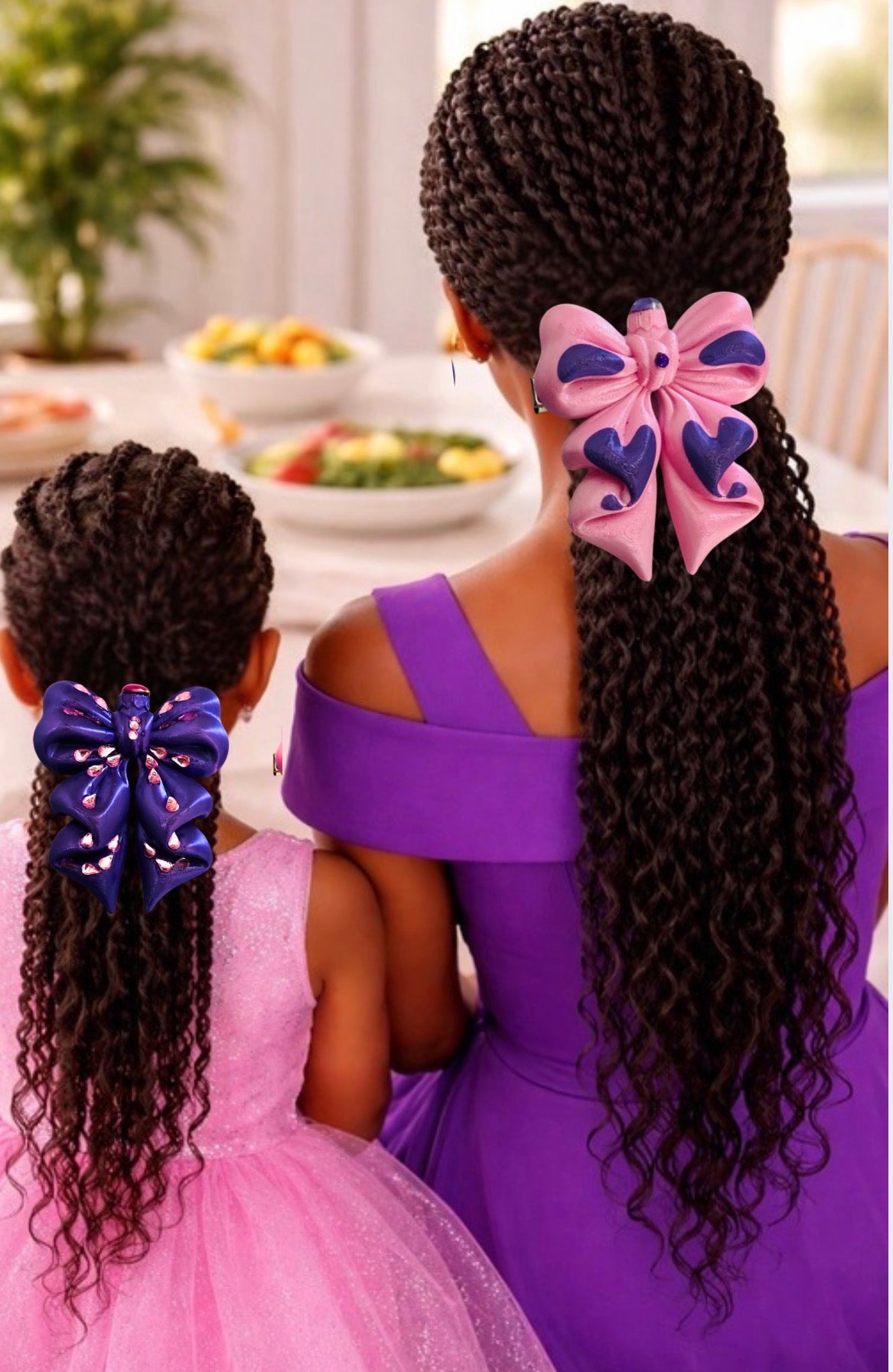 Mommy and me 3-D dream bow clip ￼