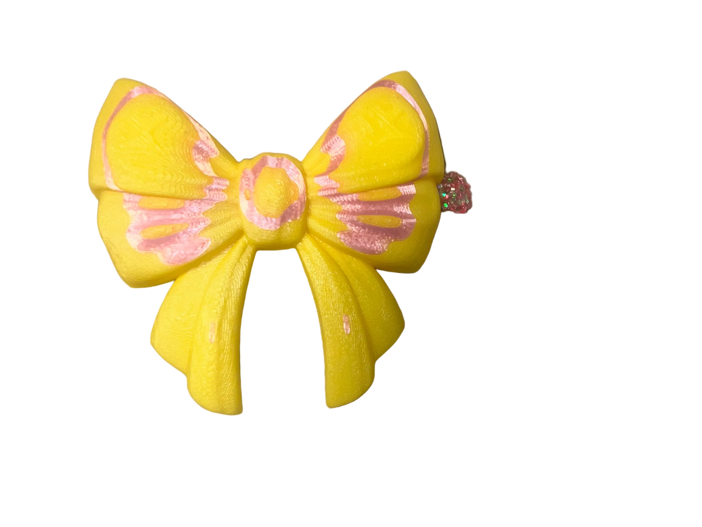 Small 3-D dream bow clip