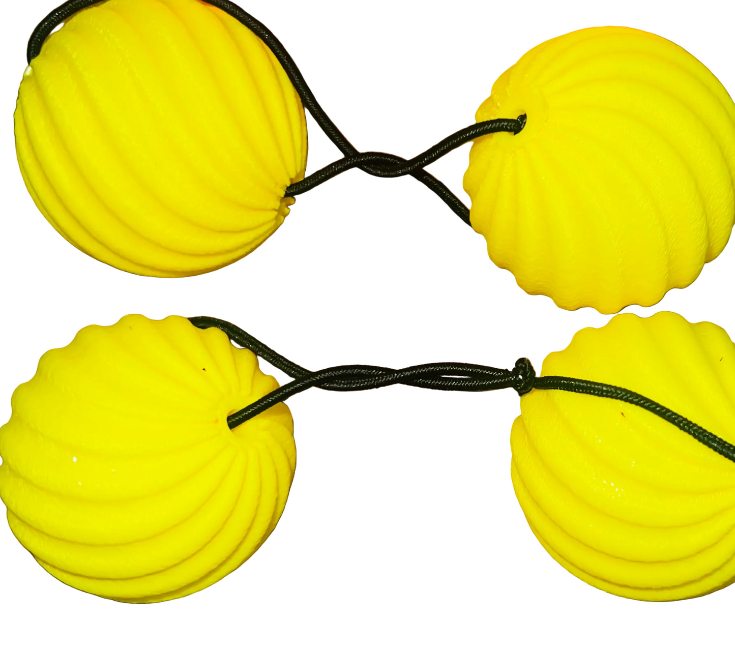 Lg. Delightful swirl drop 3-D ponytail holders