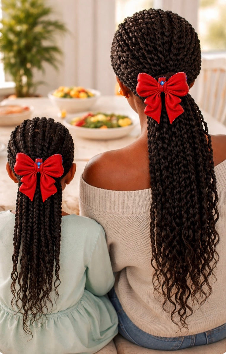 Mommy and me 3-D dream bow clip ￼