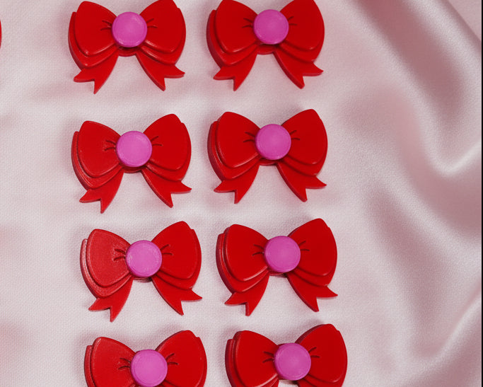 Delightful beadettes (lg.pink, red)
