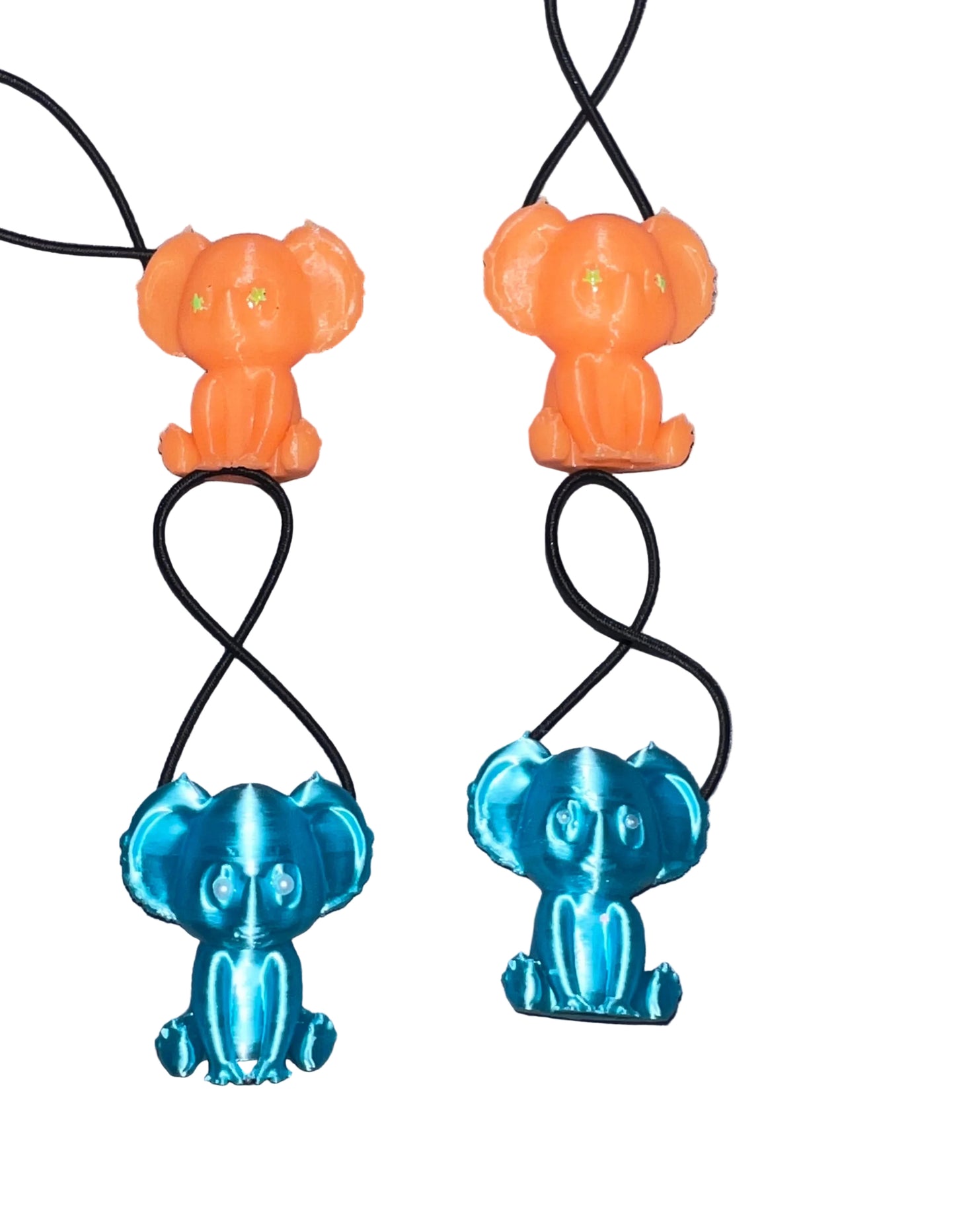 Bear ponytail holders