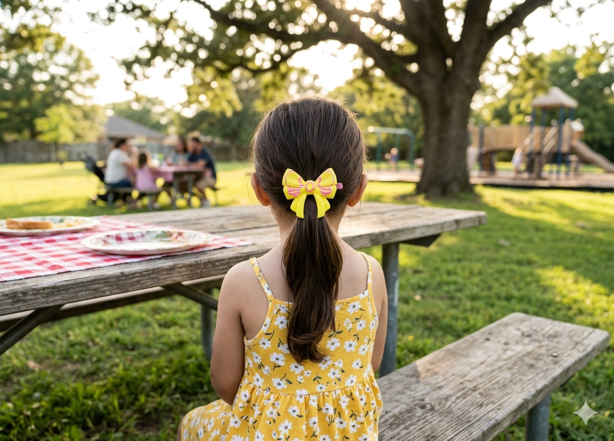 Small 3-D dream bow clip