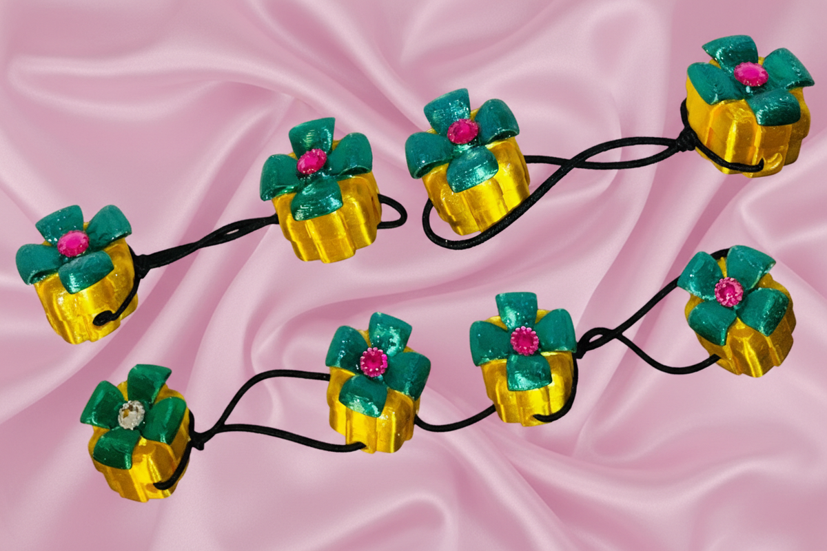 Princess present ponytail holders.