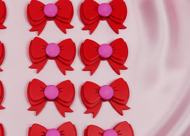 Delightful beadettes (lg.pink, red)