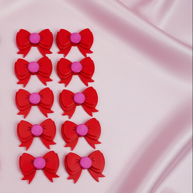 Delightful beadettes (lg.pink, red)