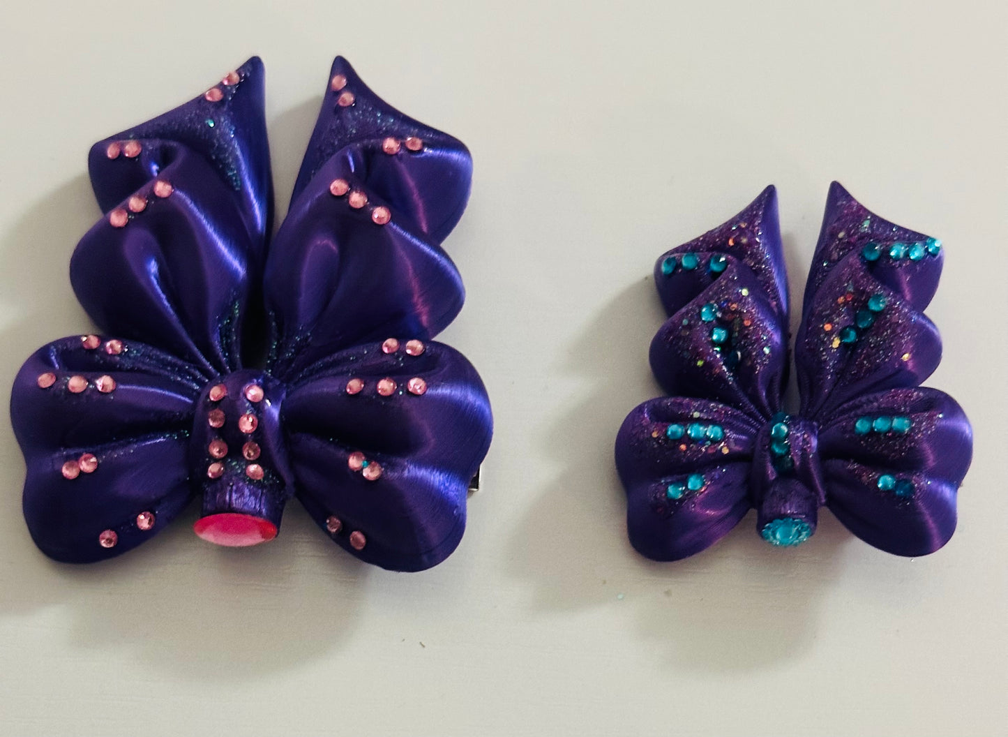 Mommy and me 3-D dream bow clip