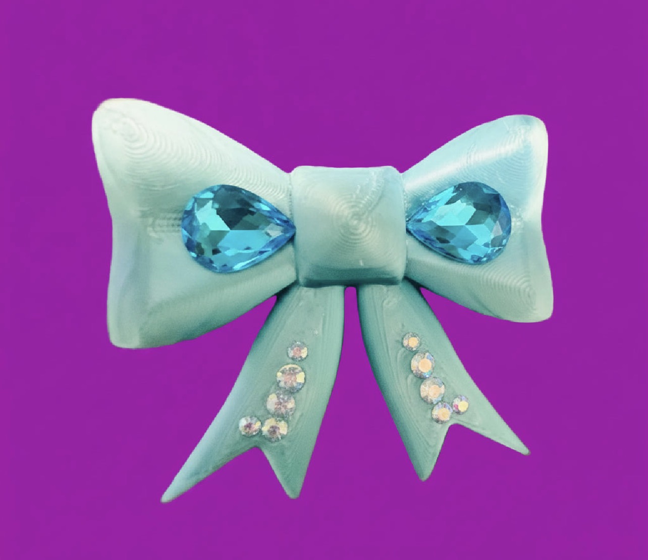 Petite 3-D mini dream bow clip