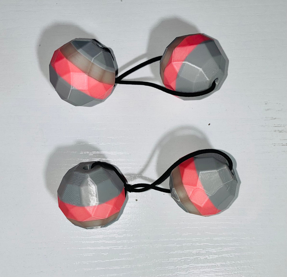 Sphere Ponytail holder (lg)glow green,orange, pink