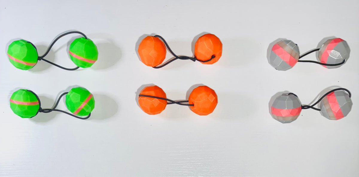 Sphere Ponytail holder (lg)glow green,orange, pink