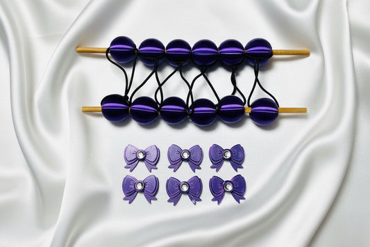 6.small pop loop ponytail beadette set