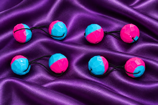 Sphere Ponytail holder (lg)pink,turqoise