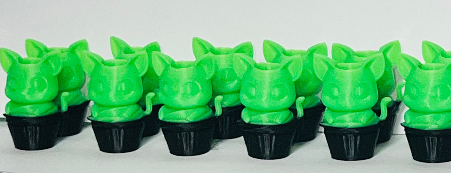 glow sm. Delightful swirl drop 3-D ponytail holders with matching beadettes.