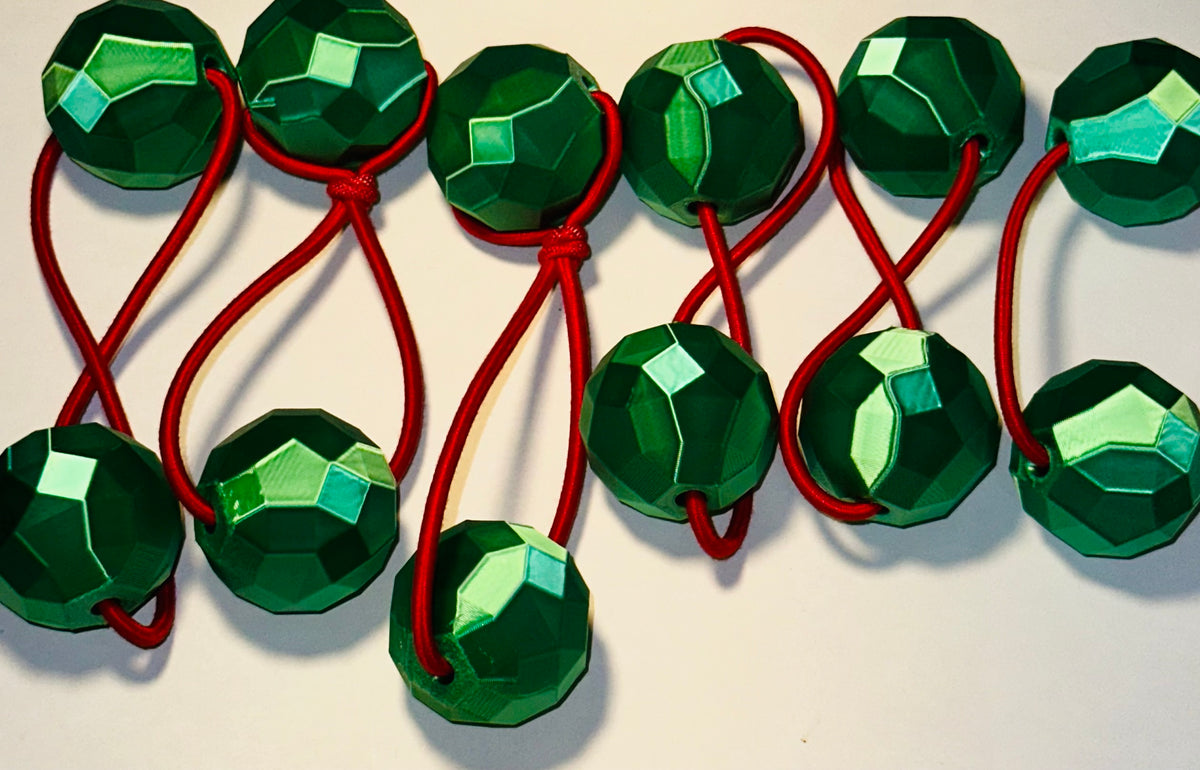 Sphere Ponytail holder (lg)emerald green