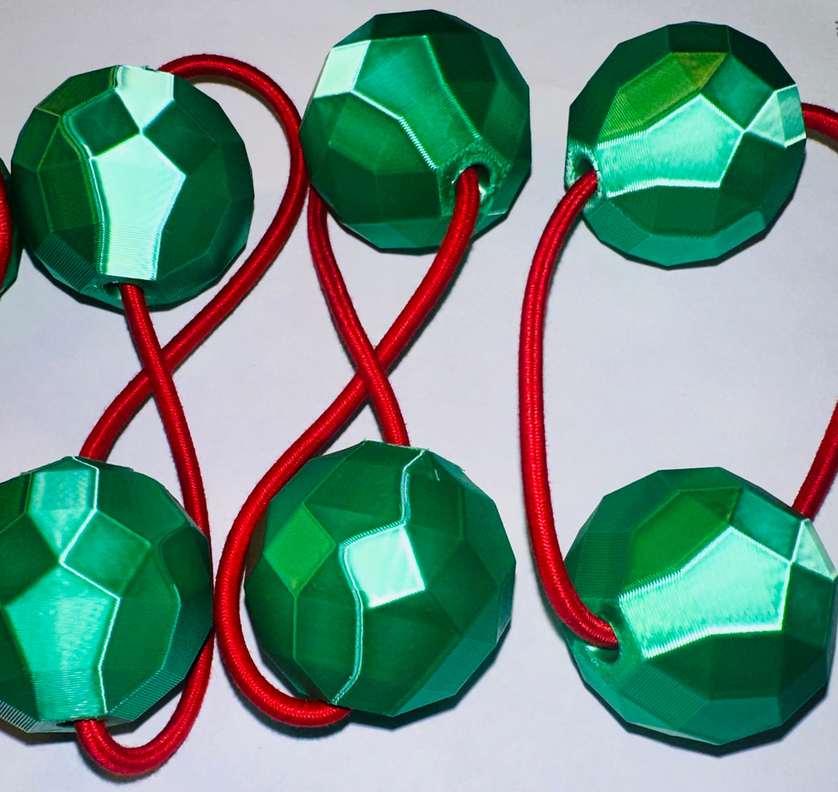 Sphere Ponytail holder (lg)emerald green