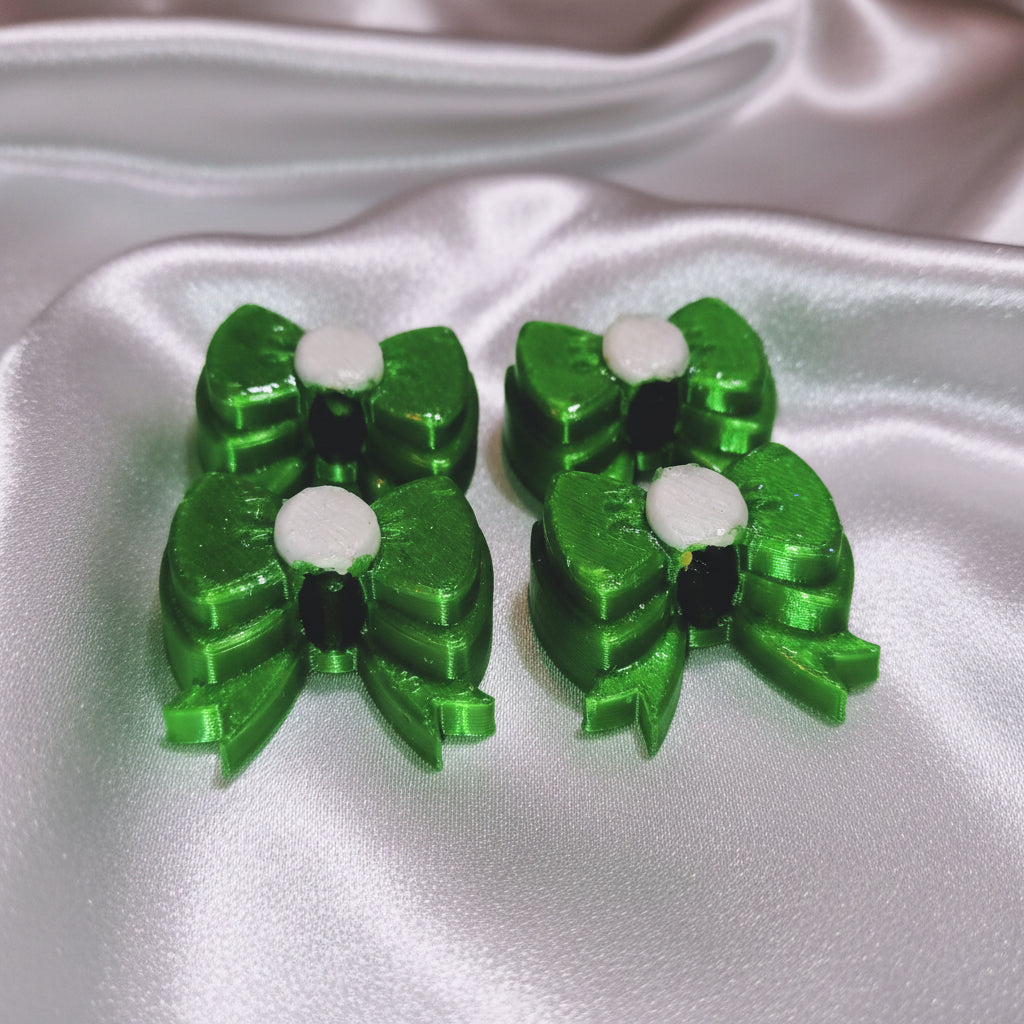 Delightful beadettes (sm.Green glitter)