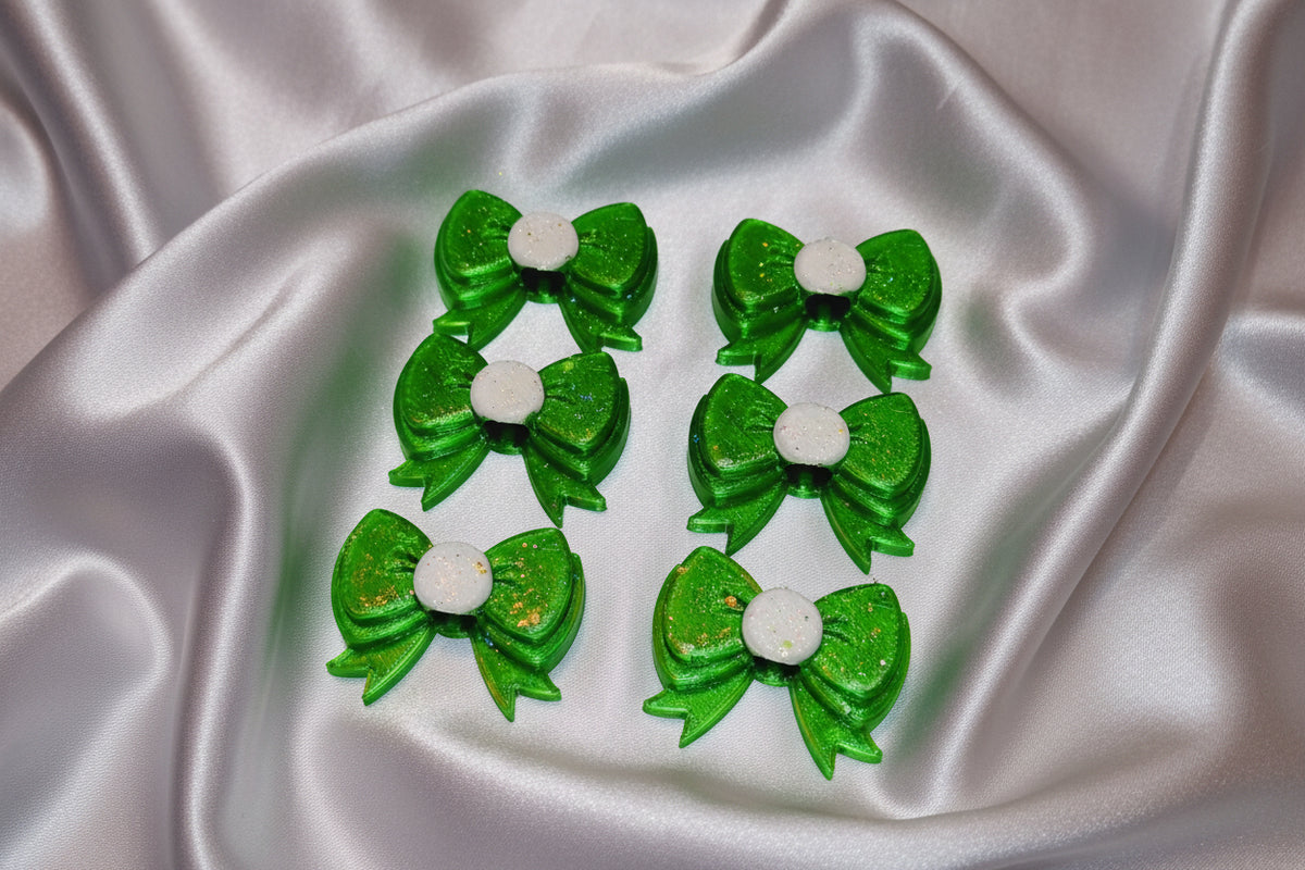 Delightful beadettes (sm.Green glitter)
